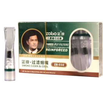 Мундштук для сигарет ZOBO ZB032 3-х слойный с фильтром 8шт