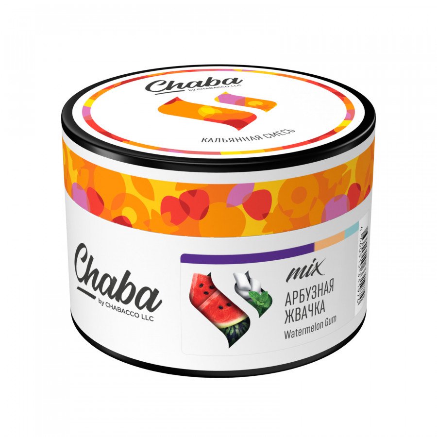 Фото и внешний вид — Смесь для кальяна CHABA 40г - Watermelon Gum (Арбузная Жвачка)