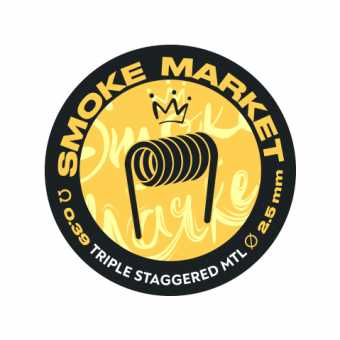 Спирали Triple Staggered MTL Coil - 0.39om 3*0,25Ni+0,1Ni (4,5 витков на 2,5мм спираль)