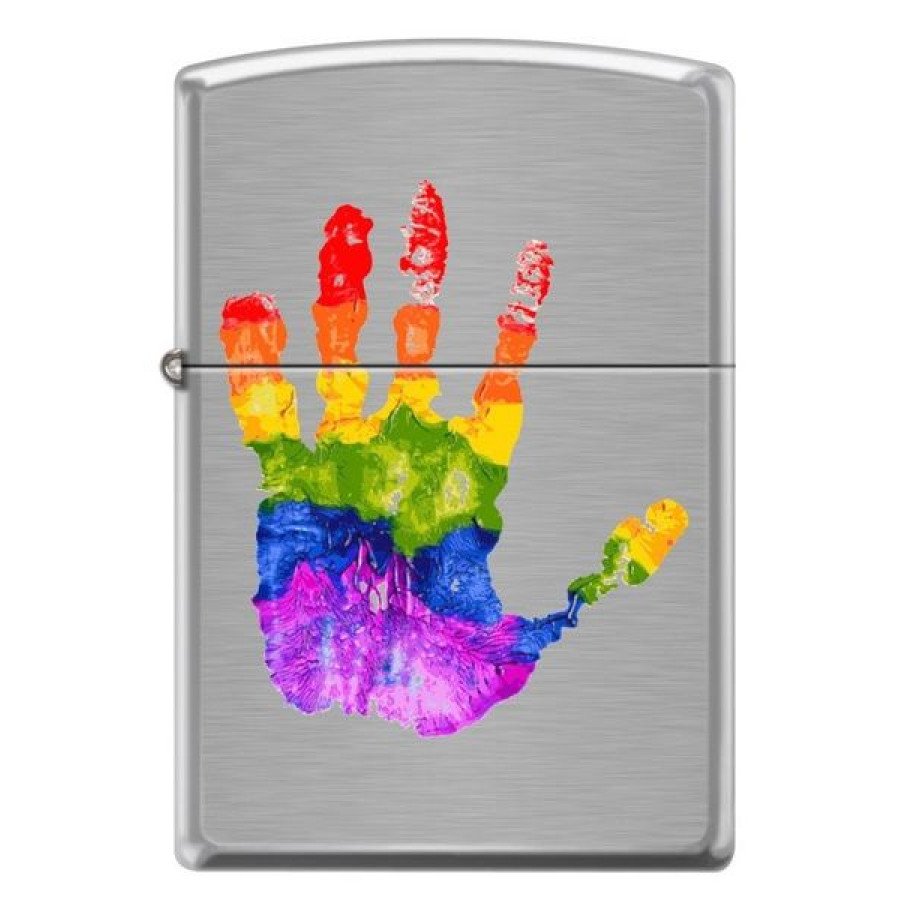 Фото и внешний вид — Зажигалка ZIPPO 200 Rainbow Hard Print Design