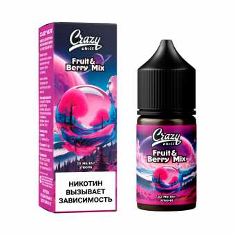 Жидкость CRAZY CHILL SALT - Fruit & Berry Mix (Фруктово-Ягодный Микс) 30мл strong