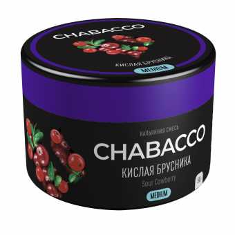 Смесь для кальяна Chabacco 50гр medium - Sour Cowberry (Кислая Брусника)
