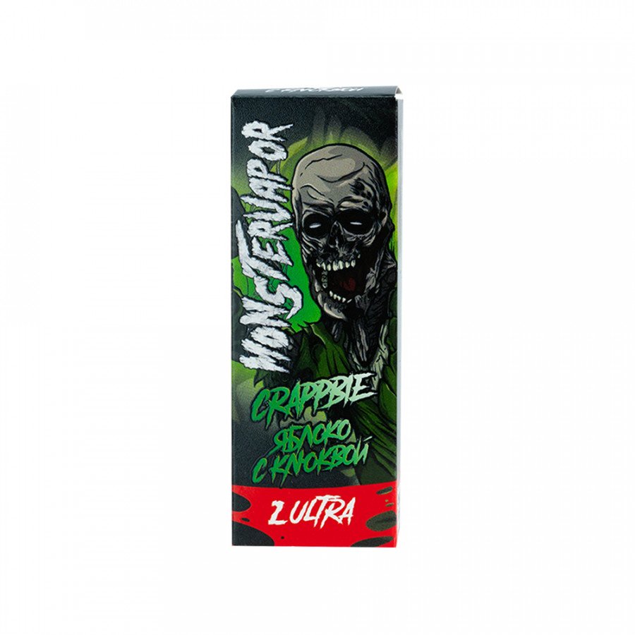 Фото и внешний вид — Жидкость MONSTERVAPOR SALT - Crappbie (Яблоко с клюквой) 30мл strong