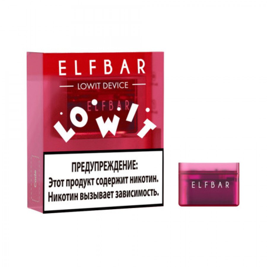 Фото и внешний вид — Устройство ELF BAR LOWIT - Red (Красный)