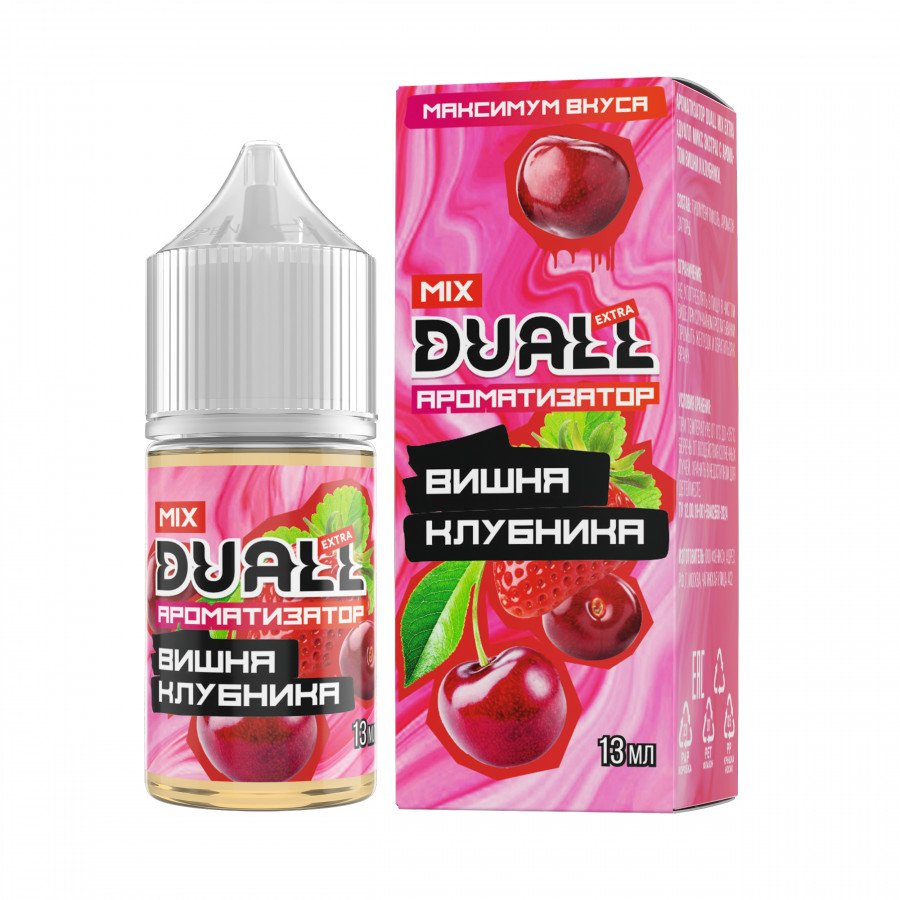 Фото и внешний вид — Конструктор DUALL MIX EXTRA - Вишня Клубника 30мл 0мг