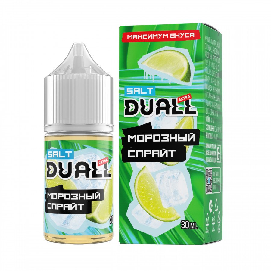 Фото и внешний вид — Жидкость DUALL EXTRA SALT - Морозный Спрайт 30мл 20мг