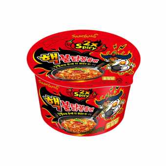 Лапша б/п со вкусом курицы (очень острая) Hot chicken flavor 2х spicy 105г