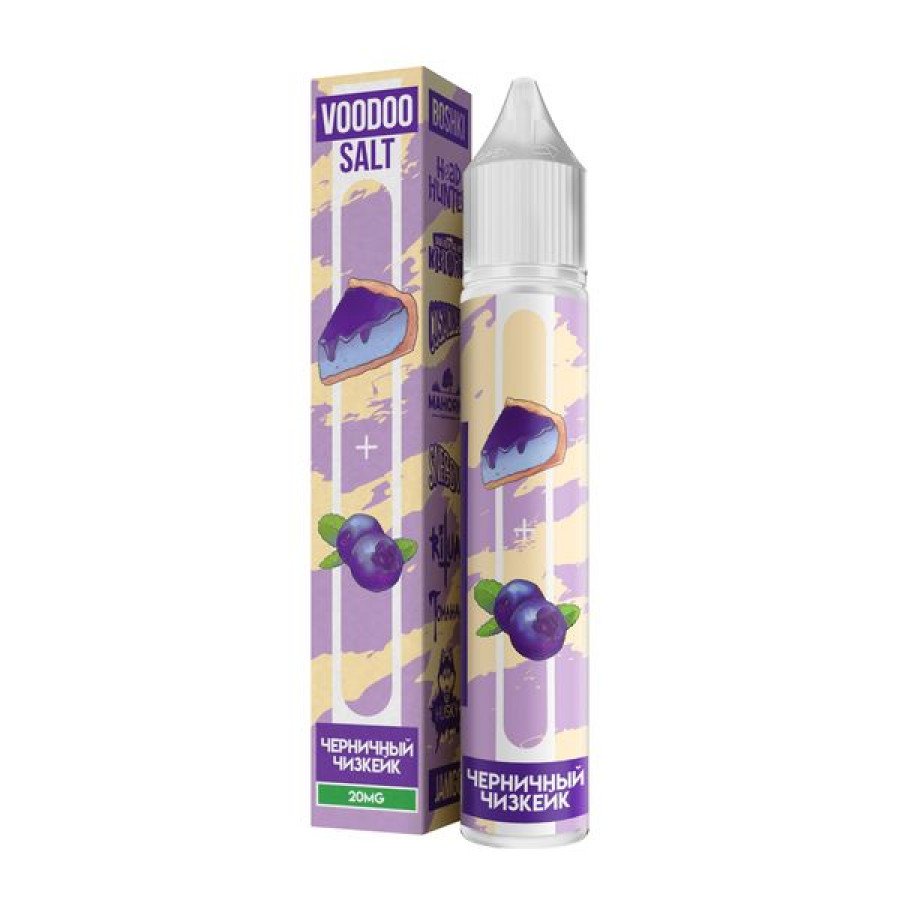 Фото и внешний вид — Жидкость VOODOO SALT - Черничный Чизкейк 30мл strong