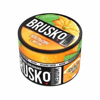 Смесь для кальяна BRUSKO 50г - Апельсин с мятой