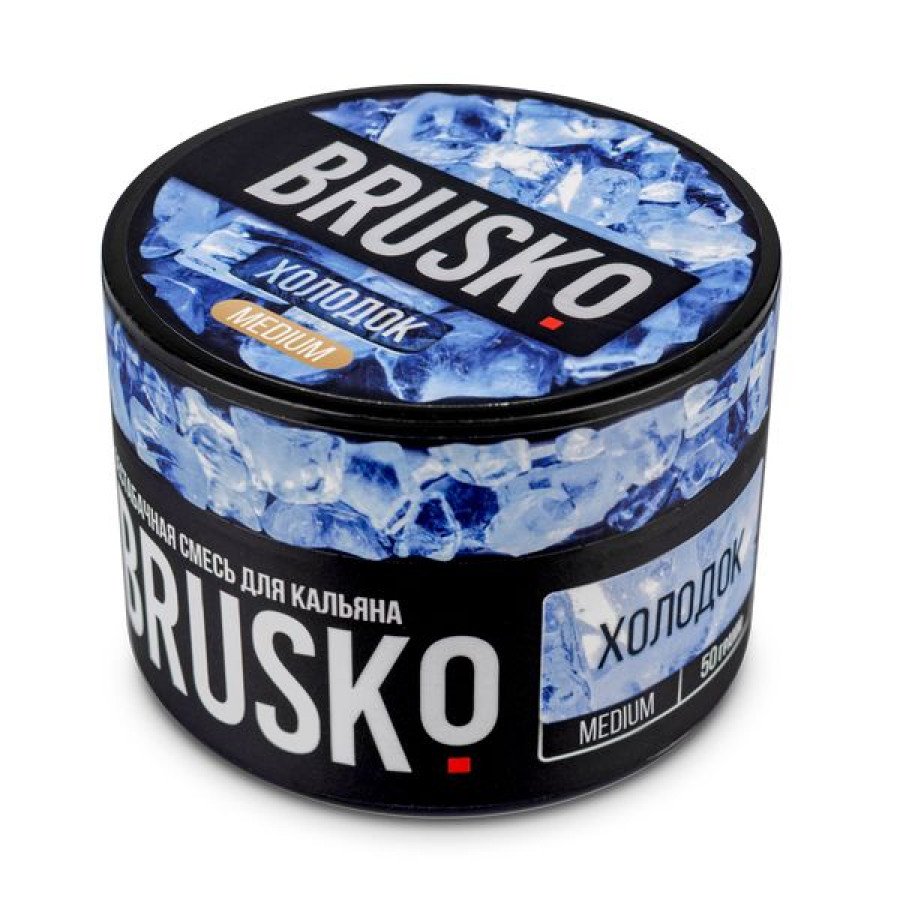 Фото и внешний вид — Смесь для кальяна BRUSKO - Холодок 50гр