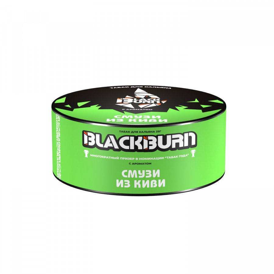 Фото и внешний вид — Табак для кальяна BLACK BURN 25г - Смузи из Киви