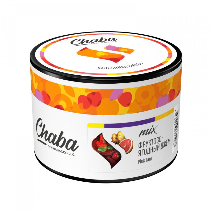 Фото и внешний вид — Смесь для кальяна CHABA 40г - Pink Jam (Фруктово-Ягодный Джем)