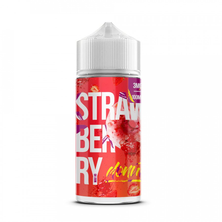 Фото и внешний вид — Жидкость ELECTROJAM - Strawberry Donut (Пончик с клубникой) 100мл 3мг