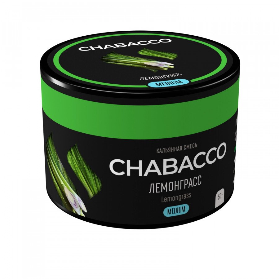 Фото и внешний вид — Смесь для кальяна Chabacco 50гр medium - Lemongrass (Лемонграсс)