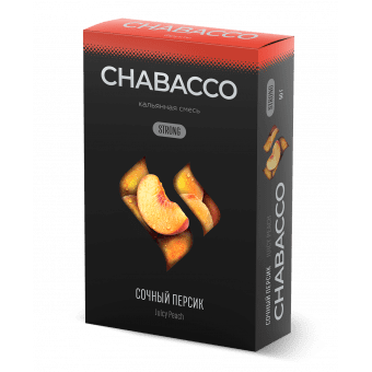 Смесь для кальяна Chabacco 50гр strong - Juicy Peach (Сочный персик)