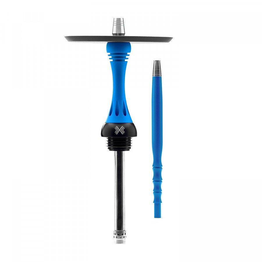 Фото и внешний вид — Кальян ALPHA HOOKAH X - Blue Matte (Без колбы)