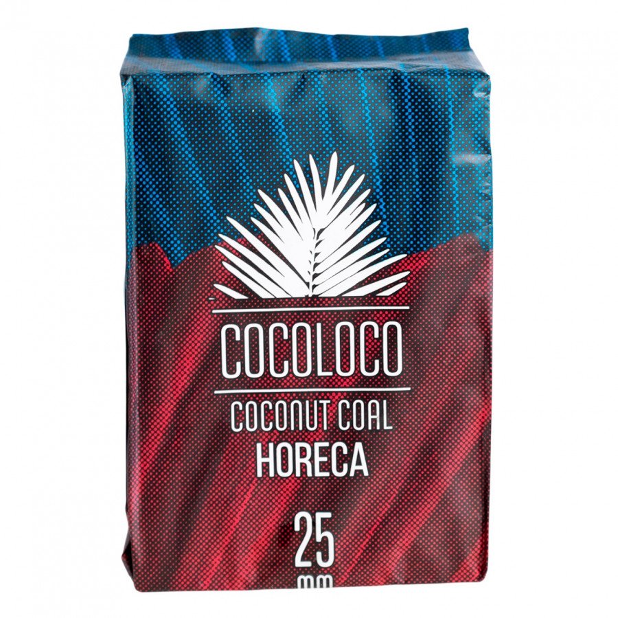 Фото и внешний вид — Уголь COCOLOCO - HoReCa (1кг 25мм 72шт)