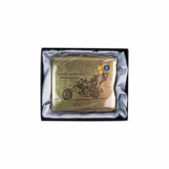 Портсигар GVIPAI бронза Харлей с мотоциклом