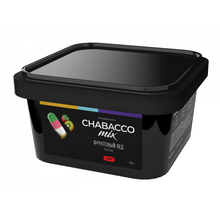 Фото и внешний вид — Смесь для кальяна Chabacco 200г strong - Fruit Ice (Фруктовый лед)