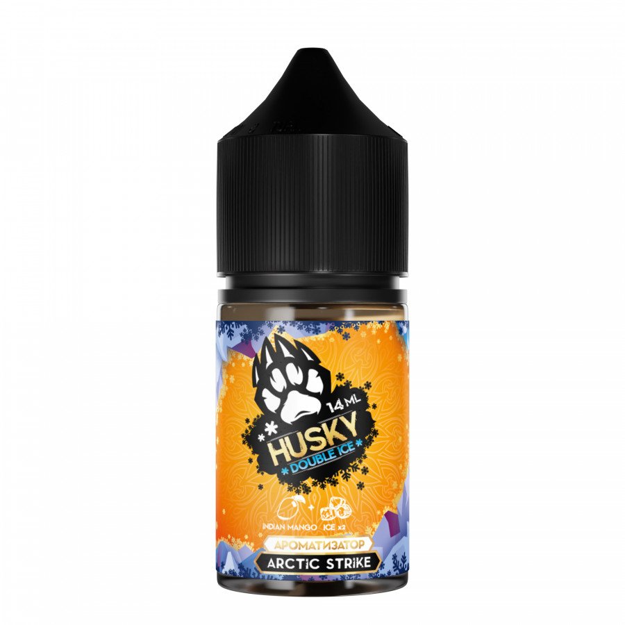 Фото и внешний вид — Конструктор HUSKY DOUBLE ICE - Arctic Strike (Ледяное Индийское Манго) 30мл 0мг