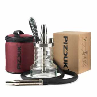 Кальян Pizduk Hookah - bordeaux bag (прозрачная колба)