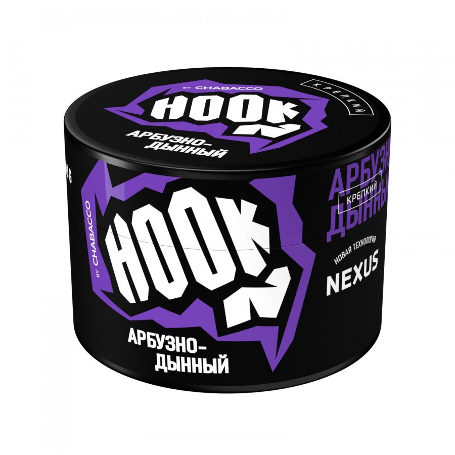 Фото и внешний вид — Смесь для кальяна HOOK 40г - Арбузно-Дынный