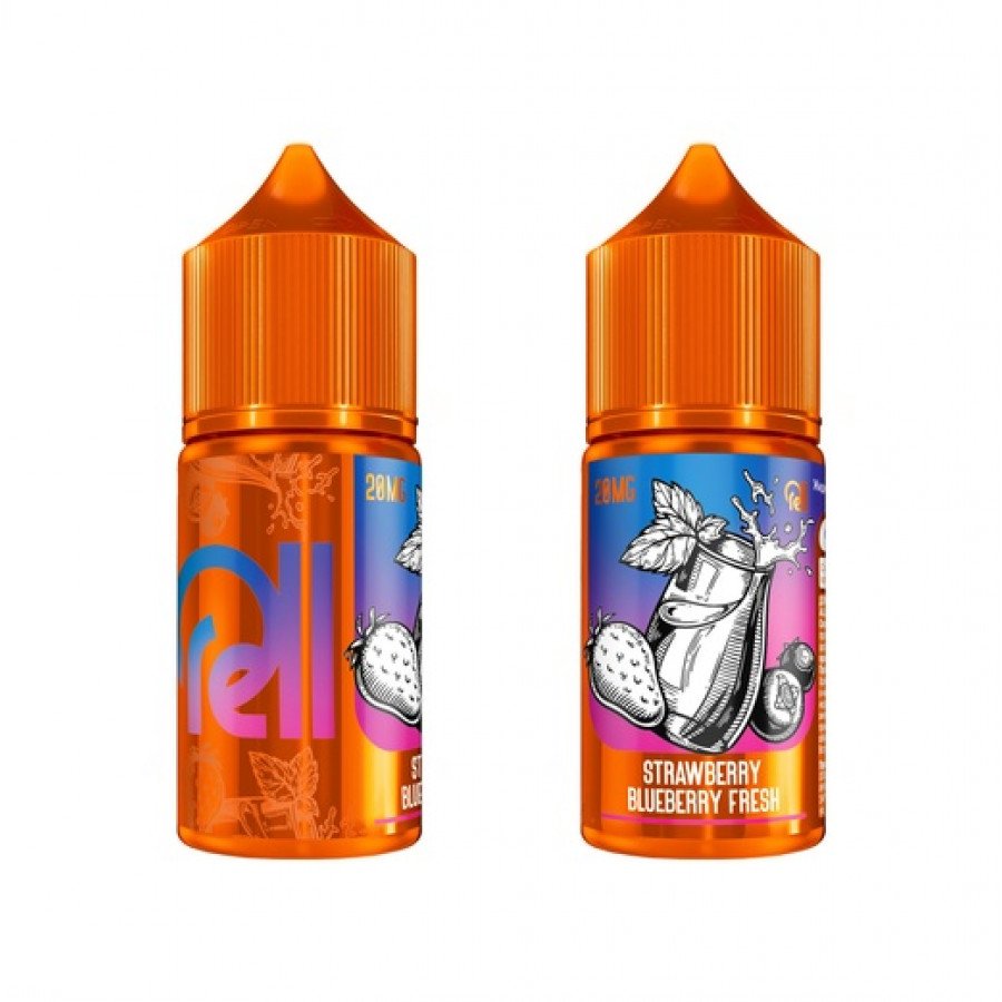 Фото и внешний вид — Жидкость RELL ORANGE SALT - Strawberry Blueberry Fresh (Клубника черника) 30мл 20мг