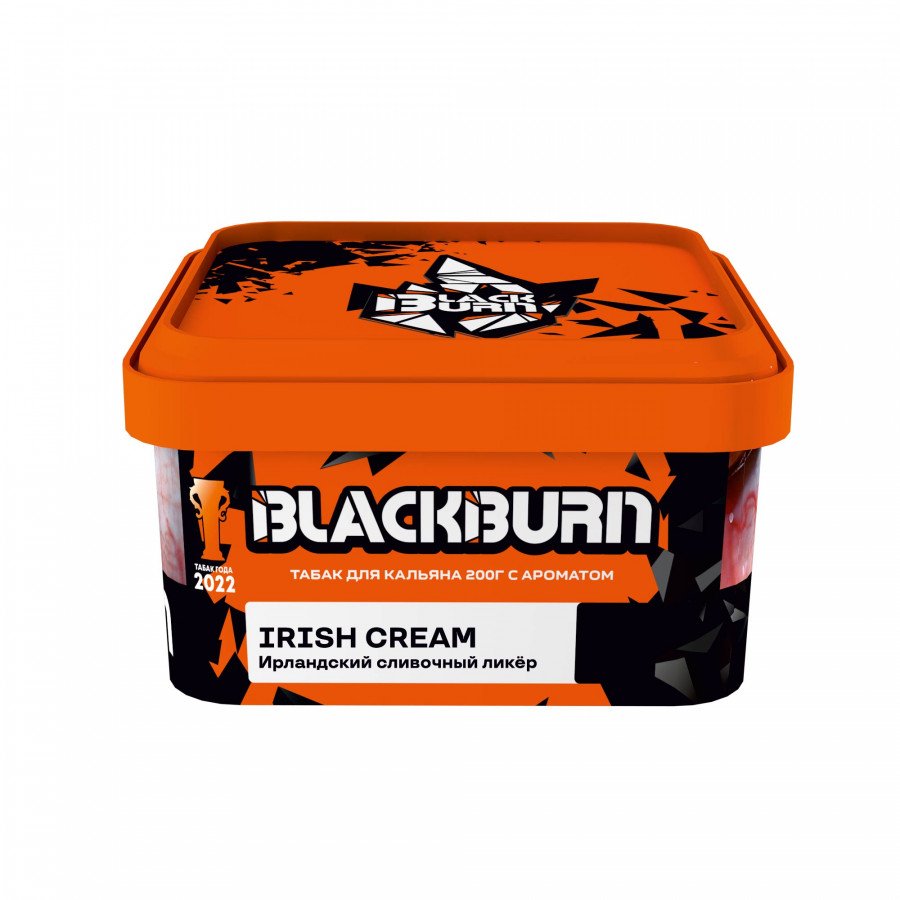 Фото и внешний вид — Табак для кальяна BURN BLACK 200гр - Irish Cream (Сливочный ликер)