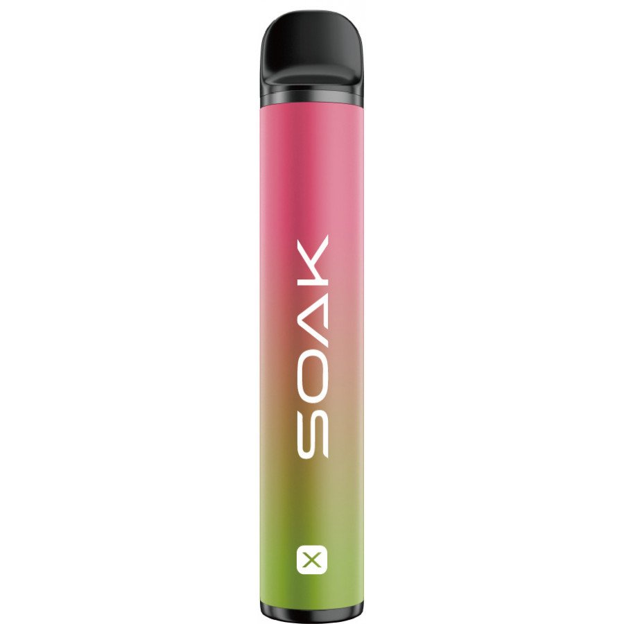 Фото и внешний вид — Одноразовый испаритель SOAK X NEW - Raspberry Soda (Малиновая газировка)