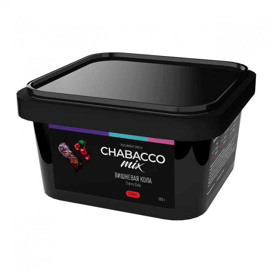 Фото и внешний вид — Смесь для кальяна Chabacco 200г strong - Cherry Cola (Вишневая кола)