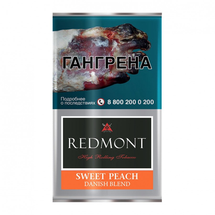 Фото и внешний вид — Сигаретный табак REDMONT - SWEET PEACH (Сладкий Персик) 40гр