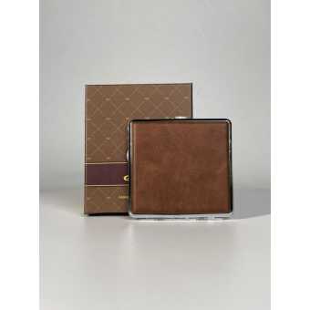 Портсигар GVIPAI кожа на 20 сиг. (мет.заж) BRN8