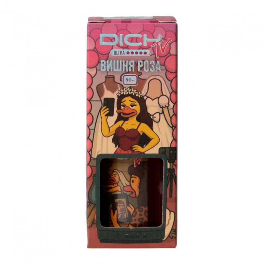 Фото и внешний вид — Жидкость DICH SALT - Вишня Роза 30мл strong
