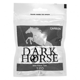 Фильтры сигаретные Dark Horse Slim Carbon 8мм (120шт) 