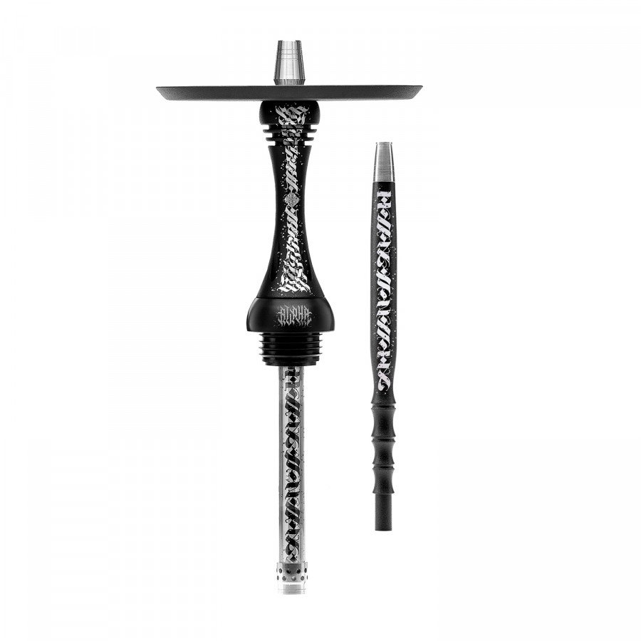 Фото и внешний вид — Кальян ALPHA HOOKAH X (Artist Collection) - Black Matte (Без колбы)