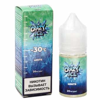Жидкость CRAZY ICE SALT - Mints (Мятные Леденцы) 30мл 20мг