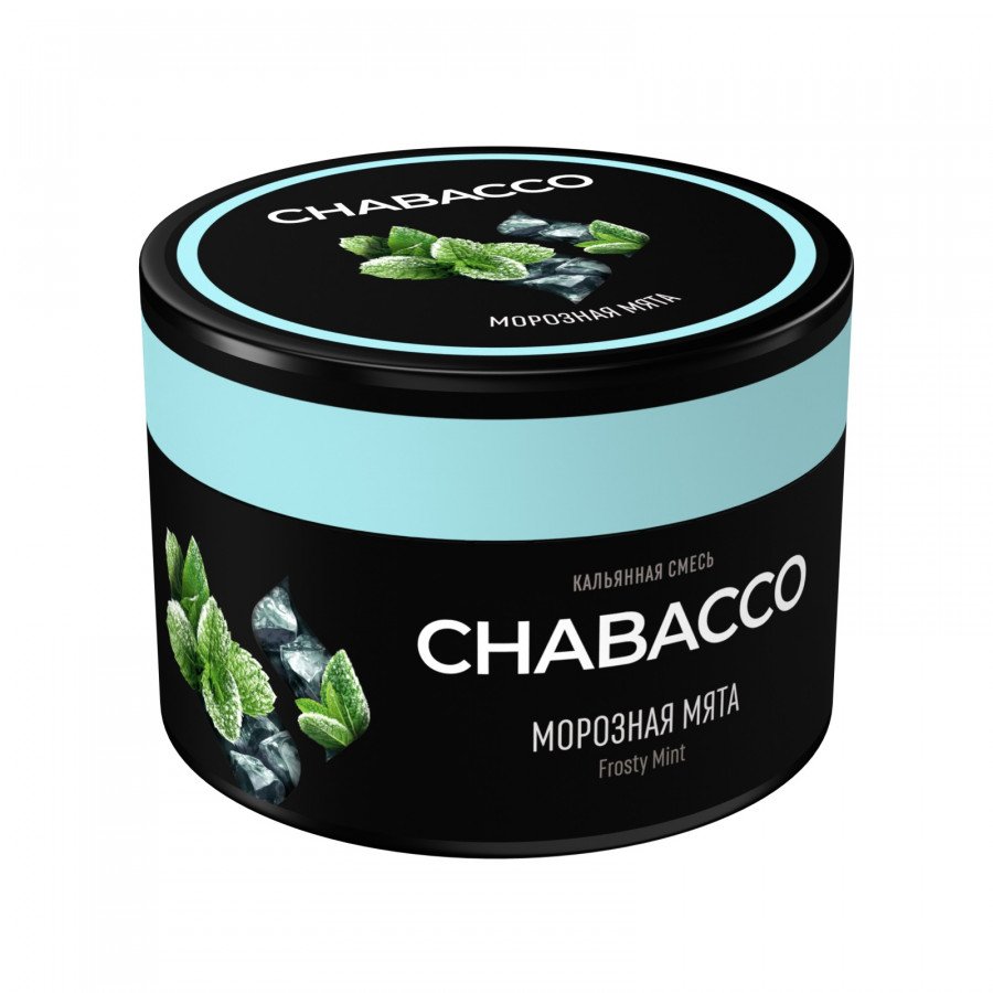 Фото и внешний вид — Смесь для кальяна Chabacco 40г medium - Frosty Mint (Морозная мята)
