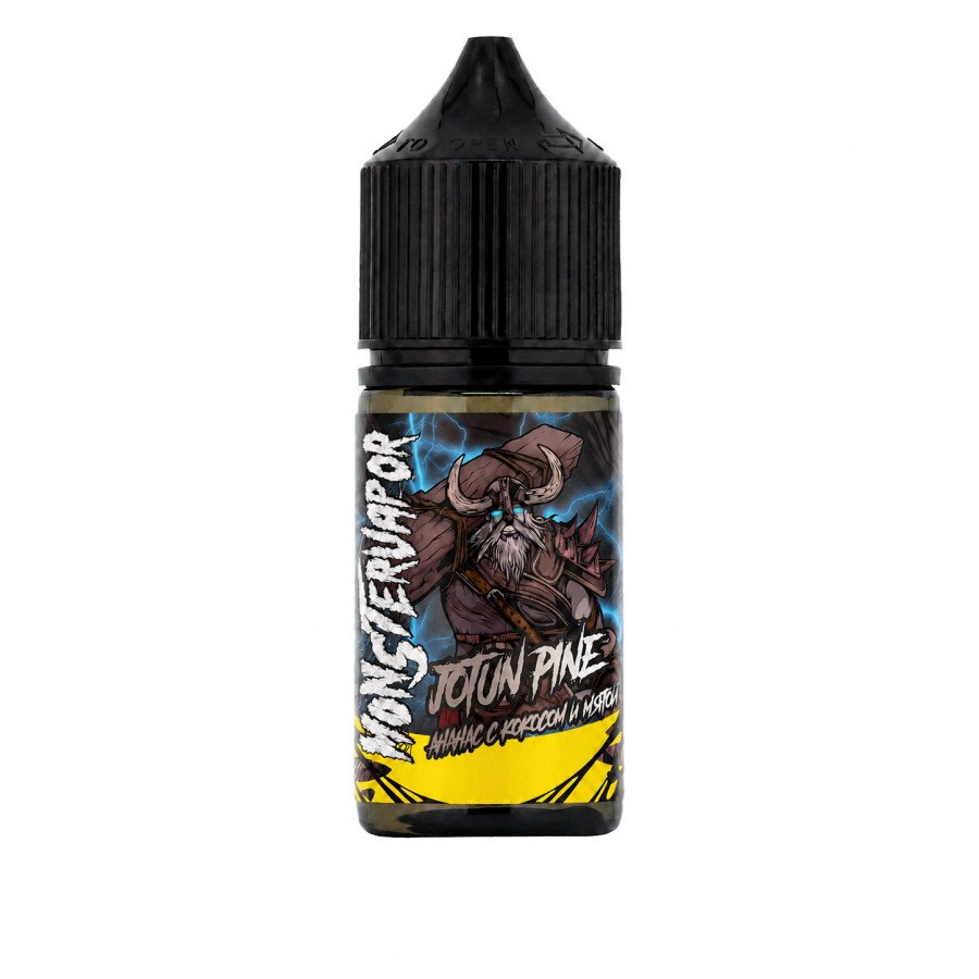 Фото и внешний вид — Конструктор MONSTERVAPOR - Jotun Pine (Ананас с Кокосом и мятой) 30мл 0мг