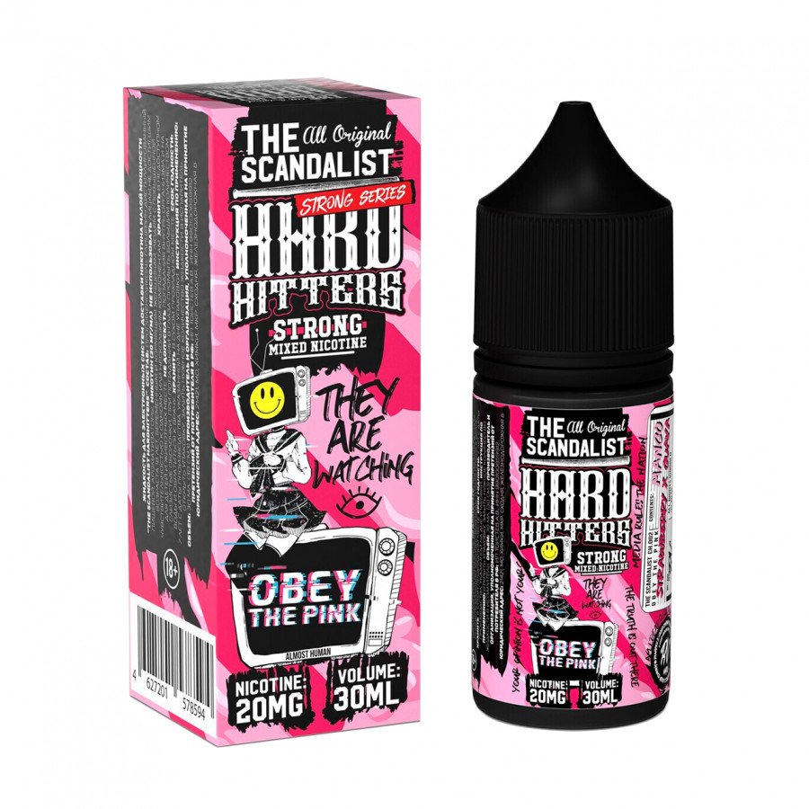Фото и внешний вид — Жидкость THE SCANDALIST HARDHITTERS SALT - Obey The Pink (Манго клубника гуава) 30мл strong