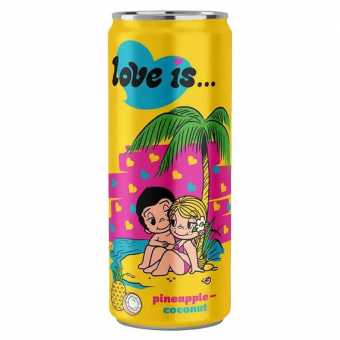 Газированный напиток LOVE IS Ананас и Кокос 330мл (12шт/блок)