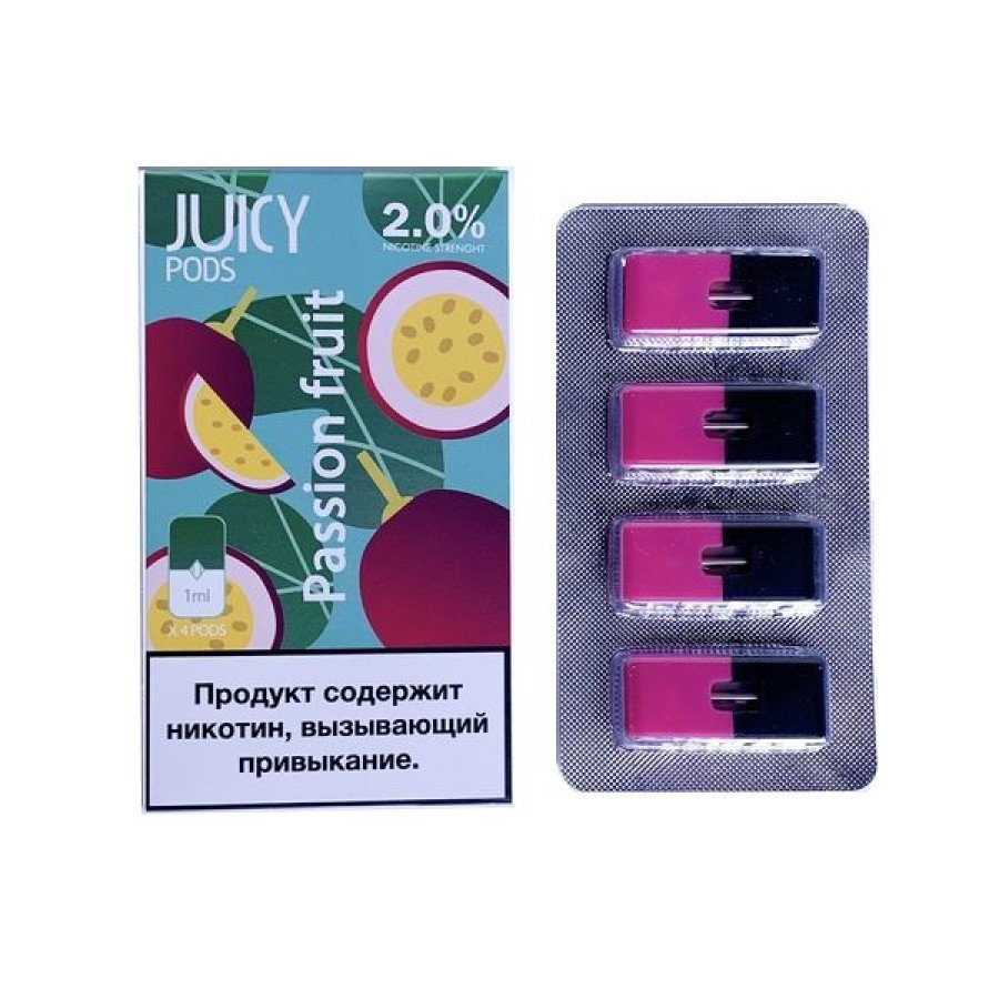 Фото и внешний вид — Картридж JUICY - Маракуйя 1шт