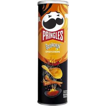 Принглс Spicy Strips 110гр (20шт/уп)