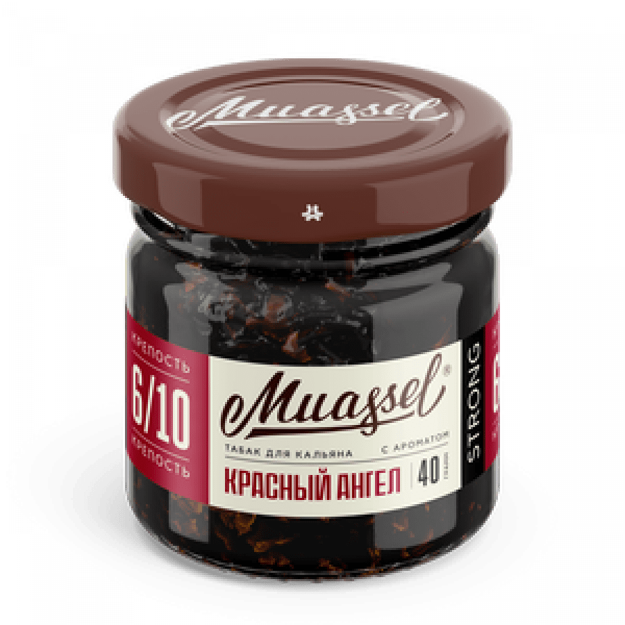 Фото и внешний вид — Табак для кальяна MUASSEL (6/10) 40гр - Красный Ангел