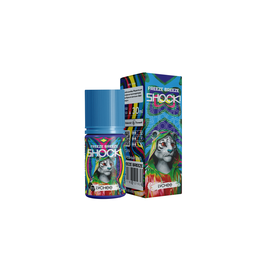 Фото и внешний вид — Жидкость FREEZE BREEZE SHOCK SALT - Lychee (Личи) 30мл 20мг