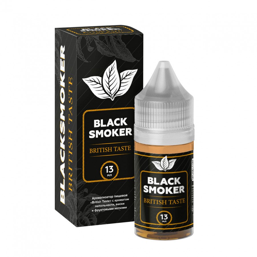 Фото и внешний вид — Конструктор BLACK SMOKER - British Taste (Виски Фрукты) 30мл 0мг