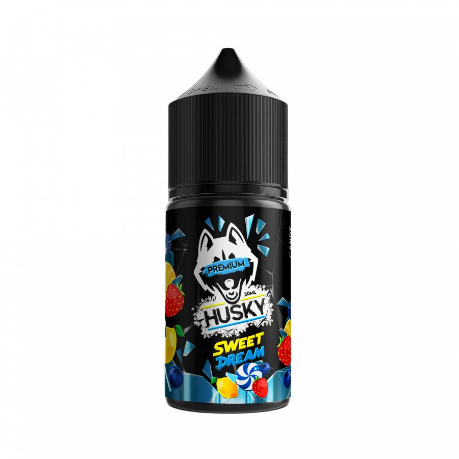 Фото и внешний вид — Жидкость HUSKY PREMIUM SALT - Sweet Dream (Конфета черника лимон клубника, лед) 30мл 20мг