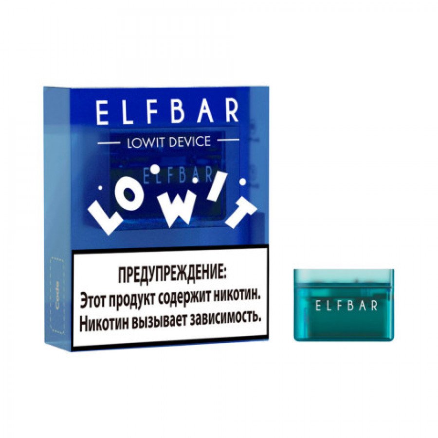 Фото и внешний вид — Устройство ELF BAR LOWIT - Blue (Синий)