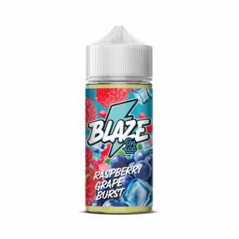 Жидкость BLAZE ON ICE - Raspberry Grape Burst (Малина виноград) 100мл 3мг