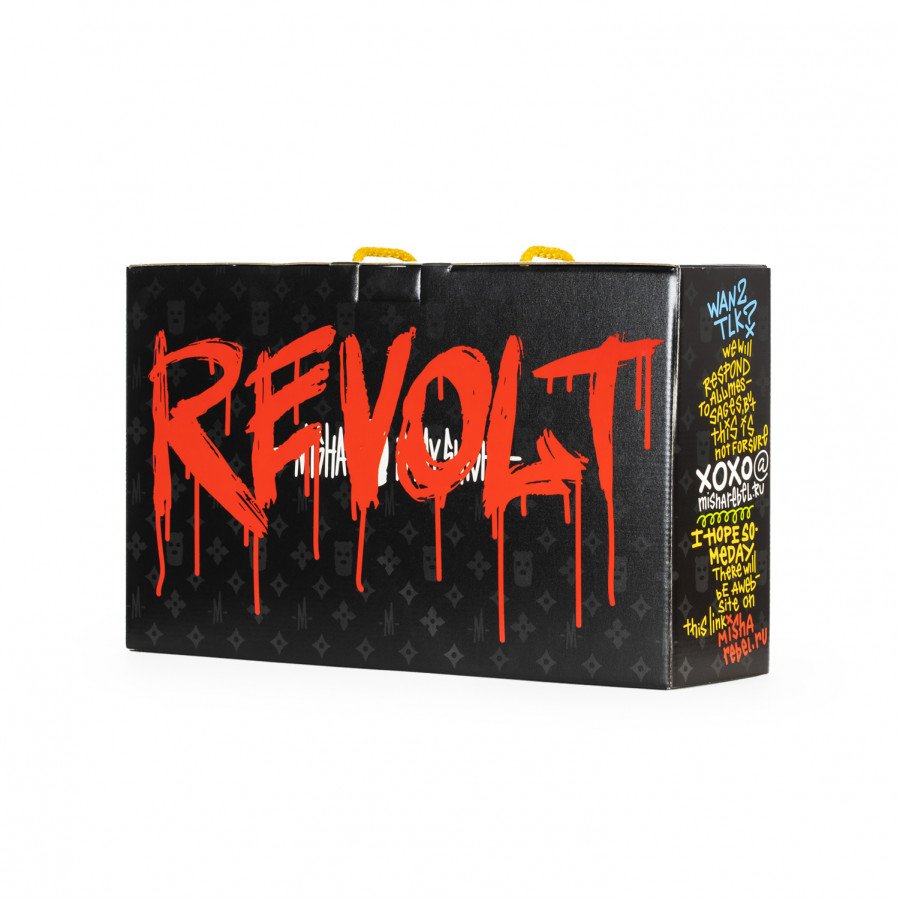 Фото и внешний вид — Кальян MISHA Revolt - Red Black (Черно-красный) Без колбы