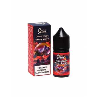 Жидкость CRAZY CHILL SALT - Chupa Chups Cherry Lemon (Чупа-Чупс Вишня Лимон) 30мл 20мг